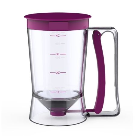 Dispenser de aluat pentru prajituri Flippy, Batter Dispenser, din plastic, maner cu arc, 900 ml, usor de manipulat si utilizat, 