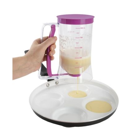 Dispenser de aluat pentru prajituri Flippy, Batter Dispenser, din plastic, maner cu arc, 900 ml, usor de manipulat si utilizat, 