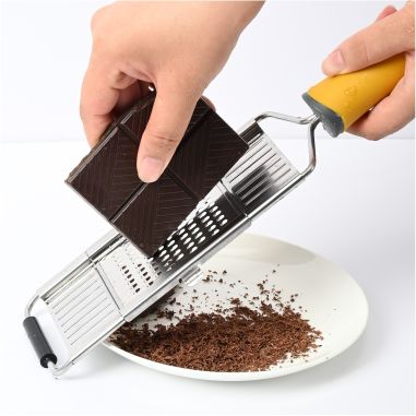 Razatoare multifunctionala Flippy, Inox, 4 tipuri de lame, usor de manevrat, maner din ABS ergonomic,33 x 8.6 cm, periuta curata