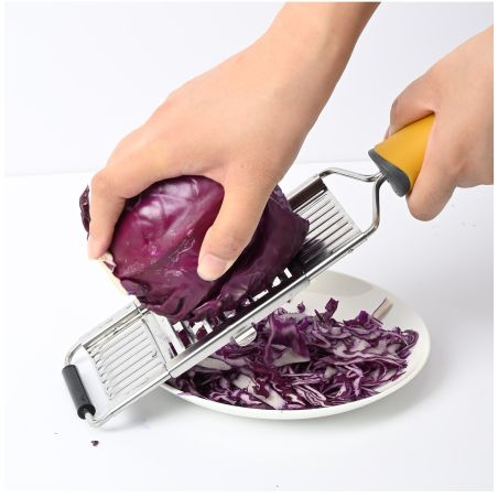 Razatoare multifunctionala Flippy, Inox, 4 tipuri de lame, usor de manevrat, maner din ABS ergonomic,33 x 8.6 cm, periuta curata