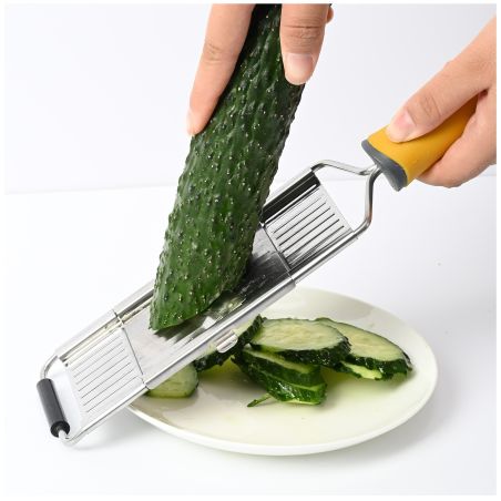 Razatoare multifunctionala Flippy, Inox, 4 tipuri de lame, usor de manevrat, maner din ABS ergonomic,33 x 8.6 cm, periuta curata