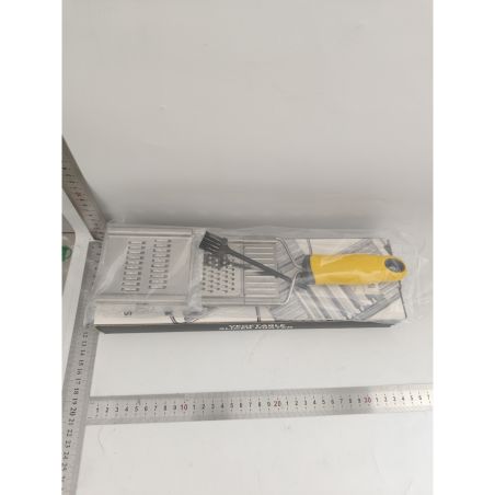 Razatoare multifunctionala Flippy, Inox, 4 tipuri de lame, usor de manevrat, maner din ABS ergonomic,33 x 8.6 cm, periuta curata