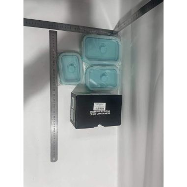 Set 3 caserole pliabile Flippy, din silicon, rezistenta la temperaturi ridicate, usor de depozitat si curatat, 350/500/800 ml, u