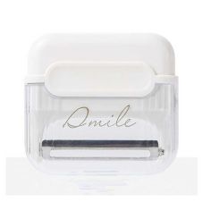 Decojitor/Curatator manual de legume si fructe, Flippy, portabil, cu magnet, doua lame, Inox, Alb, 6.7x6x1.6 cm