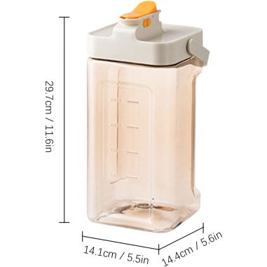 Dozator portabil pentru bauturi Flippy, 3.5 litri, capac etans, duza deschidere/inchidere, recipent din plastic, gradat, filtru,