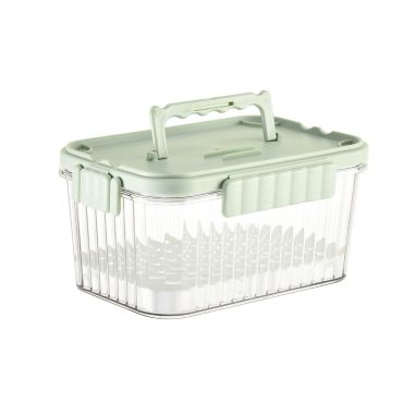 Caserola portabila pentru mancare fresh Flippy, 1500 ml, 2 furculite,10 x 13.5 x 20 cm, 2 capace detasabile pentru congelator, e