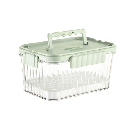 Caserola portabila pentru mancare fresh Flippy, 1500 ml, 2 furculite,10 x 13.5 x 20 cm, 2 capace detasabile pentru congelator, e