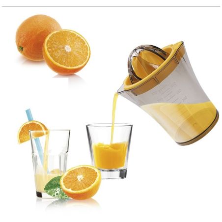 Storcator manual citricie Flippy, cu recipient de 600 ml, 15x8.5x13.5 cm, material ABS, Transparent