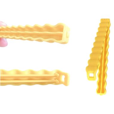 Set 12 Clipsuri de Etansare, Flippy, pentru Pungi Alimentare, Condimente, Suport cu Magnet, Model Cartofi Prajiti, din Plastic, 