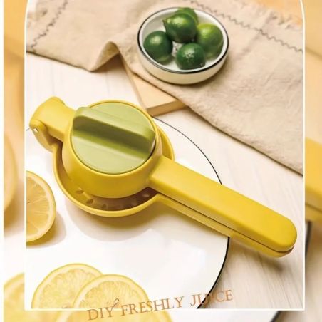 Storcator manual citrice, Flippy, pentru lamai, portocale, cu actiune dubla, usor de utilizat, material ABS rezistent, 8x10x22 c
