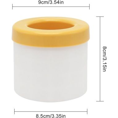 Tava de Gheata din Silicon cu Capac, Flippy, Forma de Gheata pentru Racirea Bauturilor, in Forma de Pahar, Silicon fara BPA, Cub