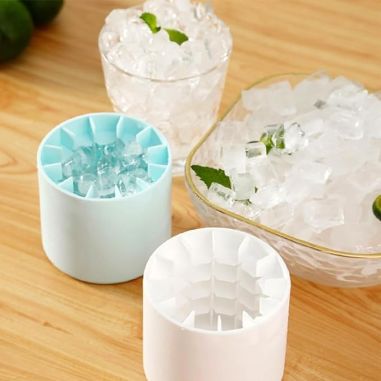 Tava de Gheata din Silicon cu Capac, Flippy, Forma de Gheata pentru Racirea Bauturilor, in Forma de Frapiera, Silicon fara BPA, 