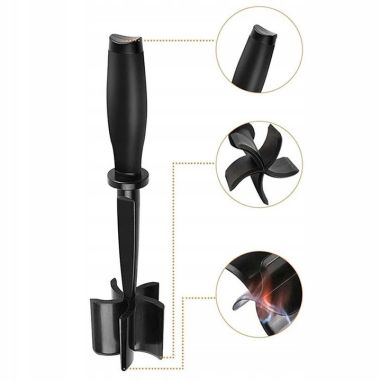 Tocator de Carne Manual, Flippy, cu Lama pentru Tocarea si Amestecarea Carnii, 28x6cm, cu 5 Lame Curbate, Rezistent la Caldura, 
