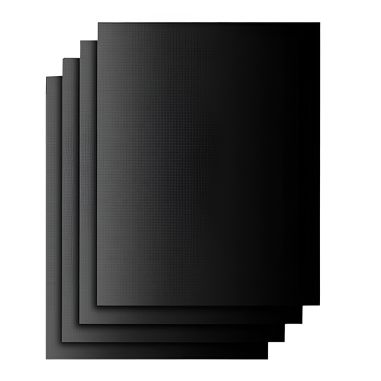 Set 4 Folii Antiaderente din Teflon, Flippy, Multifunctionale, Rezistente la Apa si Temperaturi Ridicate, pentru Gratar, Cuptor,