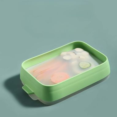 Recipient de Depozitare Alimente, Flippy, Etans, pentru Frigider, din Plastic, Mentinere Proaspata, Reutilizabil, Rezistent la T