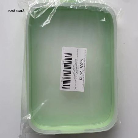 Recipient de Depozitare Alimente, Flippy, Etans, pentru Frigider, din Plastic, Mentinere Proaspata, Reutilizabil, Rezistent la T