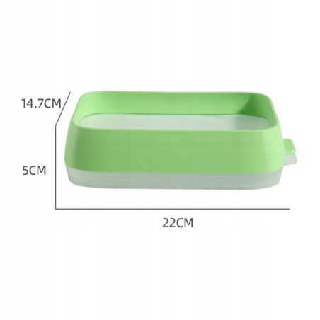 Recipient de Depozitare Alimente, Flippy, Etans, pentru Frigider, din Plastic, Mentinere Proaspata, Reutilizabil, Rezistent la T