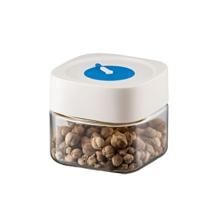 Borcan din Sticla de Inalta Calitate, Flippy, Capac Ermetic, Uz Casnic, Depozitarea Condimentelor sau a Alimentelor Umede si Usc