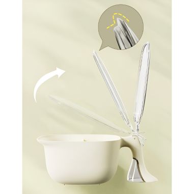 Cutie de Depozitare a Condimentelor, Flippy, de Uz Casnic, cu Maner Stabil, cu Capac, 4 Compartimente Principale, 21 x 14 x 10 c