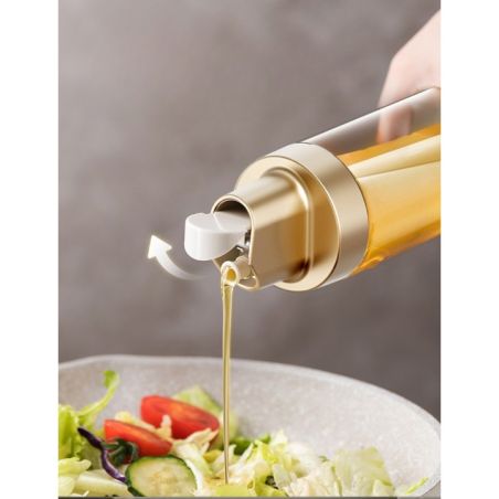 Dispenser pentru Ulei, Flippy, Deschidere si Inchidere Automata a Rezervorul, cu Inductie Gravitationala, 500 ml, 26.1x6.2x6.2cm