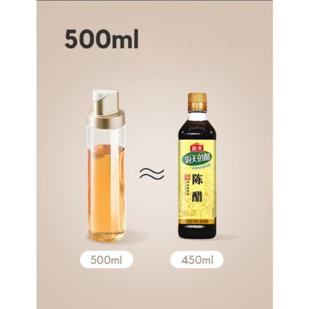 Dispenser pentru Ulei, Flippy, Deschidere si Inchidere Automata a Rezervorul, cu Inductie Gravitationala, 500 ml, 26.1x6.2x6.2cm