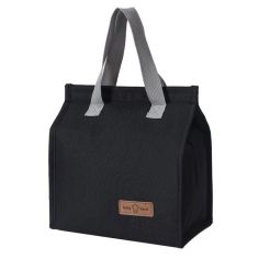 Geanta Termoizolanta Tip Bento Bag Flippy, Camping Cooler, Aluminiu, 22.5x13x25,5 cm, 3.3 L, Negru