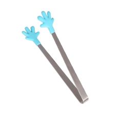 Cleste Creativ pentru Mancare, Flippy, Model Manute din Silicon, 14.5x3 cm, Rezistent la Temperaturi Inalte si Coroziune, Albast