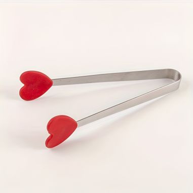 Cleste Creativ pentru Mancare, Flippy, Model Inimioare din Silicon, 14.5x3 cm, Rezistent la Temperaturi Inalte si Coroziune, Ros
