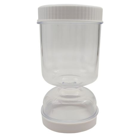 Borcan pentru Muraturi, Flippy, cu Separator pentru Lichide, Ermetic, Termorezistent, Tip Clepsidra, 2 Furculite Incluse, ABS, A