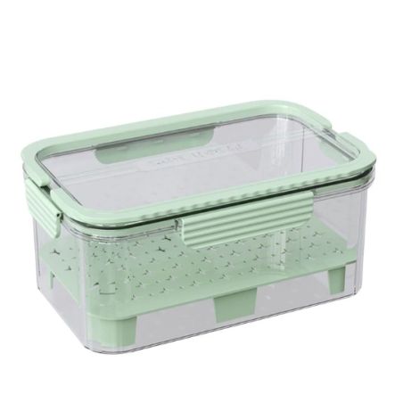 Cutie pentru Depozitare Alimente, Flippy, de Uz Casnic, 2 Compartimente, Zona pentru Gheata, Mentinere Fresh, cu Maner, Material