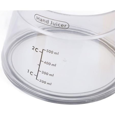 Storcator de Citrice Manual, Flippy, Rezistente, Usor de Folosit si Depozitat, Durabil, Calitativ, 16.5x13cm, Transparent/ Galbe