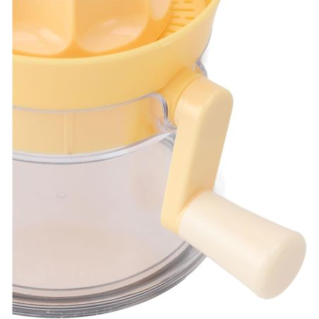 Storcator de Citrice Manual, Flippy, Rezistente, Usor de Folosit si Depozitat, Durabil, Calitativ, 16.5x13cm, Transparent/ Galbe