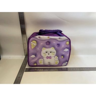 Geantă Frigorifică, Flippy, cu Desene Animate 3D, Portabilă pentru Copii, de Prânz, din Pânză Oxford, 23x13x19 cm, Model Pisicut