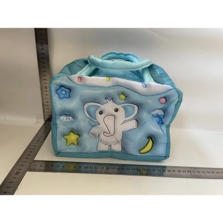 Geantă Frigorifică, Flippy, cu Desene Animate 3D, Portabilă pentru Copii, de Prânz, din Pânză Oxford, 23x13x19 cm, Model Elefant