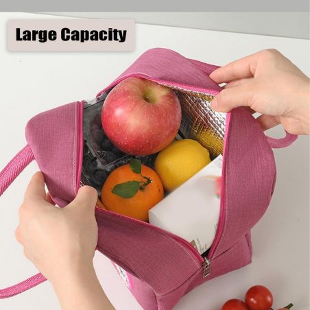 Geanta Termica pentru Pranz, Flippy, Multifunctionala, Compartimentata, Impermeabila, cu Manere, Buzunar Exterior, 22x14x19 cm, 