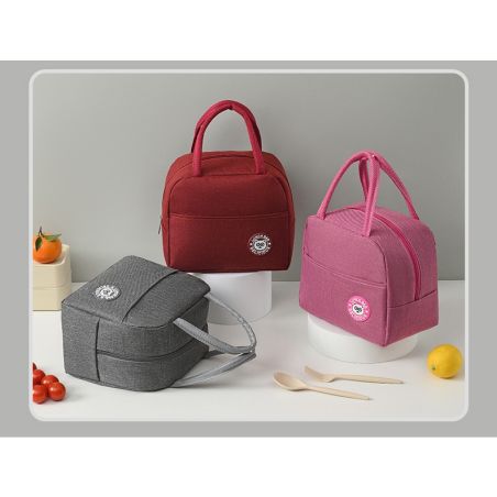 Geanta Termica pentru Pranz, Flippy, Multifunctionala, Compartimentata, Impermeabila, cu Manere, Buzunar Exterior, 22x14x19 cm, 