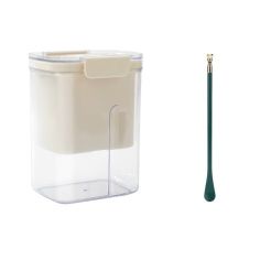 Kit Presa Pentru Branza, Flippy, Filtru de Iaurt, Strecuratoare de Iaurt Grecesc, Filtru de lapte, 18x9.7x13 cm, Lingura Verde 2
