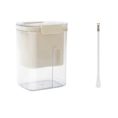 Kit Presa Pentru Branza, Flippy, Filtru de Iaurt, Strecuratoare de Iaurt Grecesc, Filtru de lapte, 18x9.7x13 cm, Lingura Alba 20