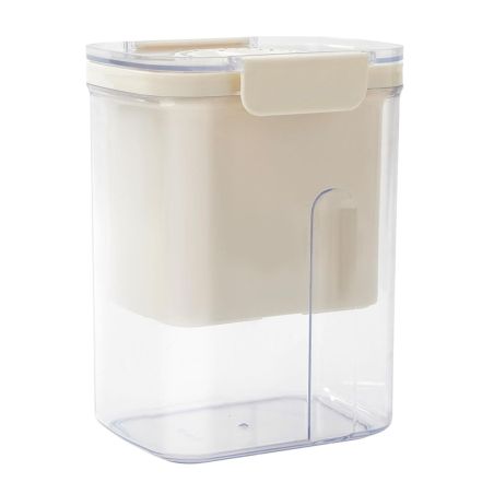 Kit Presa Pentru Branza, Flippy, Filtru de Iaurt, Strecuratoare de Iaurt Grecesc, Filtru de lapte, 18x9.7x13 cm, Lingura Alba 20