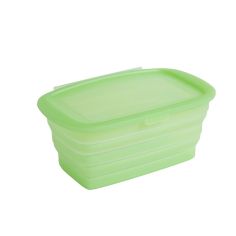 Caserola din Silicon, Flippy, Pliabila, 1L, 18.8 x 8 x 11.5 cm, Rezistenta Temperaturi Extreme, Verde