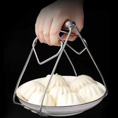 Clema pentru Boluri, Flippy, Anti-Alunecare, din Otel Inoxidabil, Extindere, pentru Oale, Tigai, de Uz Casnic, Rezistent la Temp