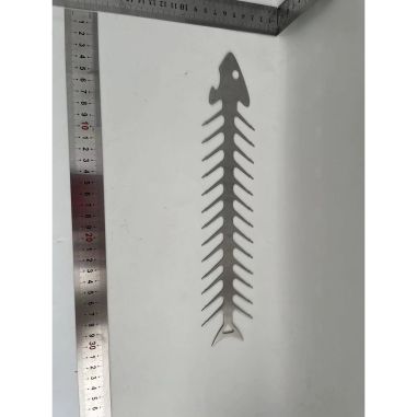 Forma pentru Frigarui, Flippy, Model Oase de Peste, din Otel Inoxidabil, Instrument pentru Gratar, BBQ, cu Deschizator de Sticle