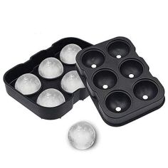 Forma pentru Gheata, Flippy, 6 Forme Sferice, din Silicon, 17 x 12 x 6 cm, Negru