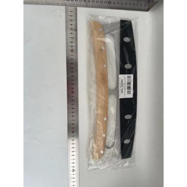 Taietor Feliator de Pizza, Flippy, din Otel Inoxidabil, cu Capac, Maner din Lemn, Antialunecare, Lama Neteda si Ascutita, 34x10 
