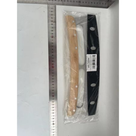 Taietor Feliator de Pizza, Flippy, din Otel Inoxidabil, cu Capac, Maner din Lemn, Antialunecare, Lama Neteda si Ascutita, 34x10 