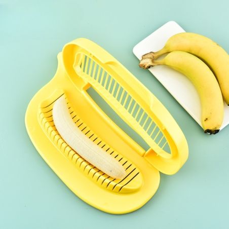 Feliator Multifunctional pentru Alimente, Flippy, Model Banana, pentru Legume si Fructe, Accesoriu pentru Bucatarie, 28.8x18.3 c
