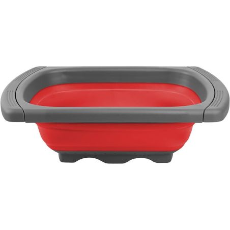 Cos de Scurgere Retractabil pentru Chiuveta, Flippy, cu Filtru, pentru Fructe si Legume, de Uz Casnic, 39x12 cm, Design Extensib