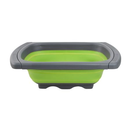 Cos de Scurgere Retractabil pentru Chiuveta, Flippy, cu Filtru, pentru Fructe si Legume, de Uz Casnic, 39x12 cm, Design Extensib