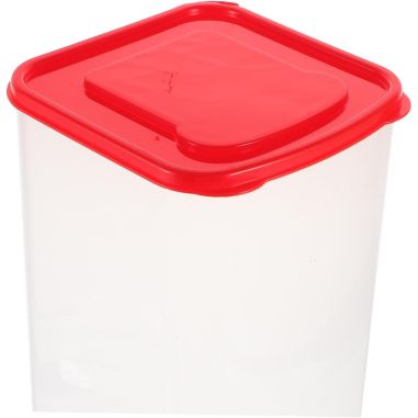 Cutie Depozitare Paine, Flippy, din Plastic, 34 x 13 cm, Pastreaza Prospetimea, Capac Rosu