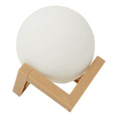 Lampa de veghe luna 3D Moon Light, lumina LED alb cald, alimentare baterii, fara acumulator, stand din plastic inclus, ø 10 cm, 